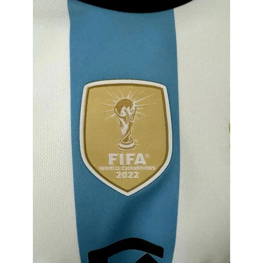 2022 Adidas World Cup 3 STAR Argentina MESSI Jersey Size L - Picture 10 of 12